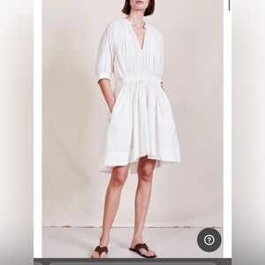 Apiece Apart Cobano mini dress, cream, size XS